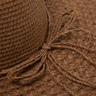 Шляпа женская MINAKU цвет коричневый, р-р 58 - Фото 4
