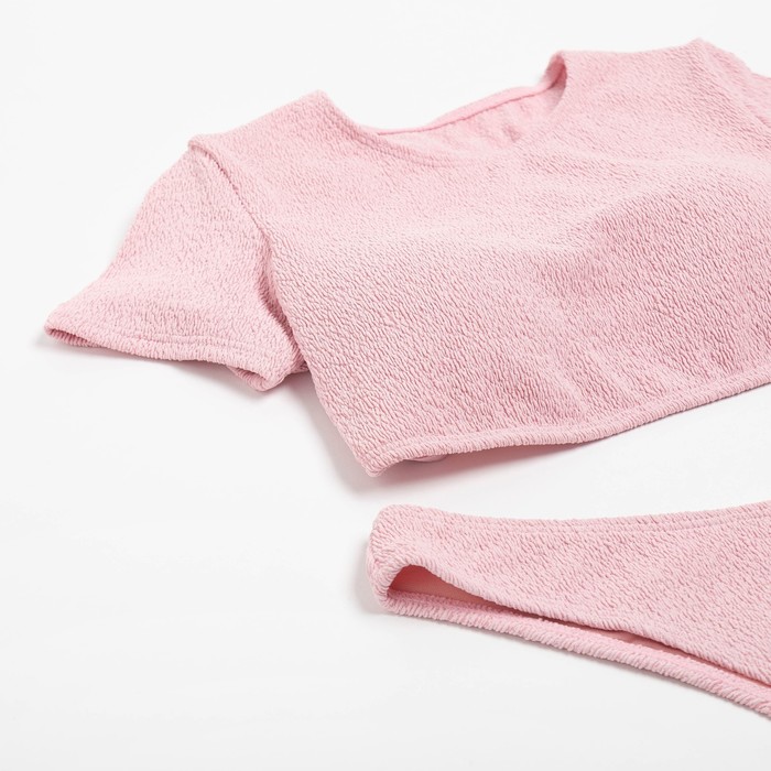 Купальник раздельный MINAKU с топом цвет розовый, размер 48