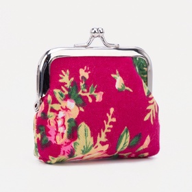 Кошелёк монетница на фермуаре, цвет фуксия (комплект 2 шт)