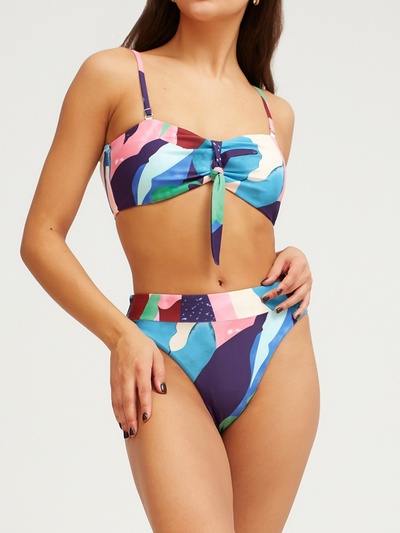 Купальник женский раздельный MINAKU разноцветный, размер 44