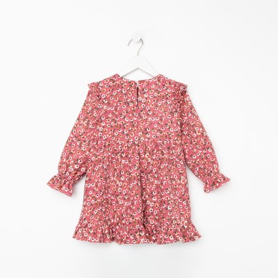Платье для девочки KAFTAN «Цветы», розовое, рост 110-116 см