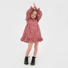 Платье детское KAFTAN "Цветы", р. 36 (134-140), розовый - Фото 5