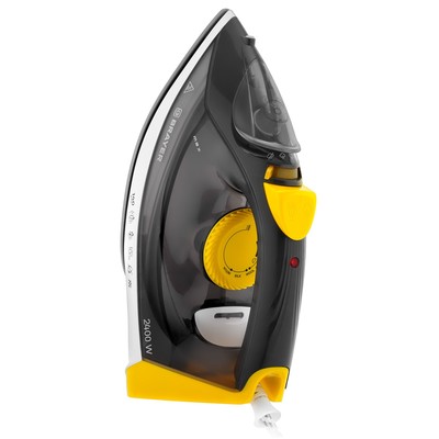 Утюг BRAYER BR4003GY, 2400 Вт, керамическая подошва, 25 г/мин, 330 мл, серый
