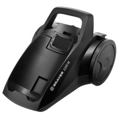 Пылесос BRAYER BR4204, 2200/420 Вт, сухая уборка, 4 л, чёрный