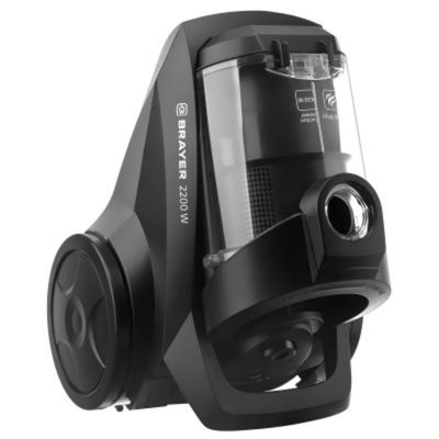 Пылесос BRAYER BR4204, 2200/420 Вт, сухая уборка, 4 л, чёрный