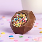 Шоколадная бомбочка "С днем рождения", молочный шоколад, 38 г - Фото 2