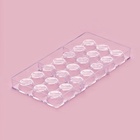 Форма для конфет и шоколада KONFINETTA «Шаффл», 27.5×17.5×2.5 см, 21 ячейка 3×3×1 см, пластик, прозрачная 7129792