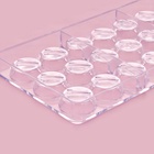 Форма для конфет и шоколада KONFINETTA «Шаффл», 27.5×17.5×2.5 см, 21 ячейка 3×3×1 см, пластик, прозрачная - Фото 12