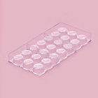 Форма для конфет и шоколада KONFINETTA «Шаффл», 27.5×17.5×2.5 см, 21 ячейка 3×3×1 см, пластик, прозрачная - Фото 5