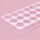 Форма для конфет и шоколада KONFINETTA «Шаффл», 27.5×17.5×2.5 см, 21 ячейка 3×3×1 см, пластик, прозрачная 7129792