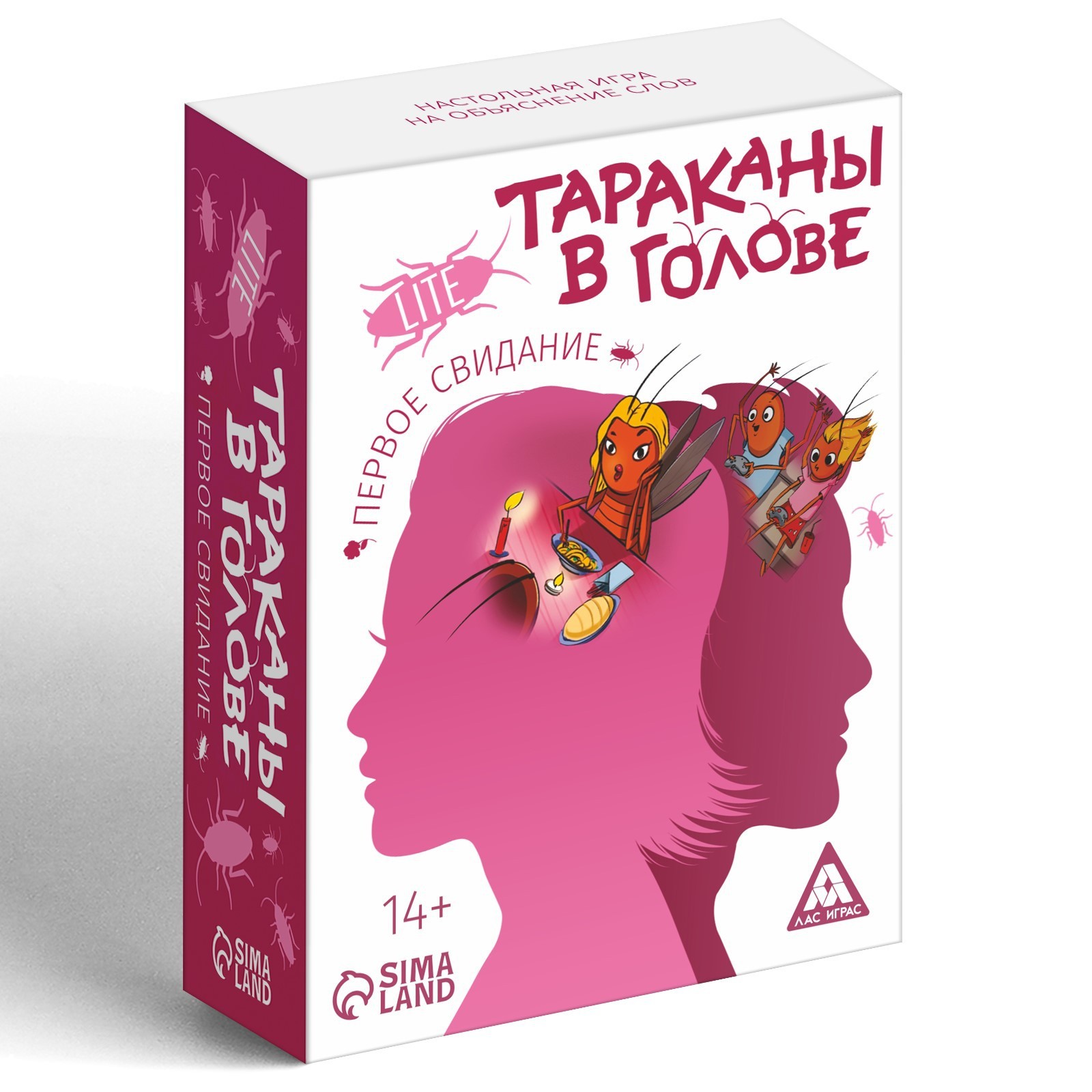 Настольная игра на объяснение слов «Тараканы в голове. Первое свидание»,  126 карт, 14+