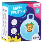 Мяч - прыгун с рожками ZABIAKA «Панда», d=45 см, бирюзовый 7350276 - фото 16672174