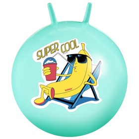 Мяч - прыгун с рожками Super Cool, d=65 см, бирюзовый