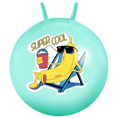 Мяч - прыгун с рожками Super Cool, d=65 см, бирюзовый
