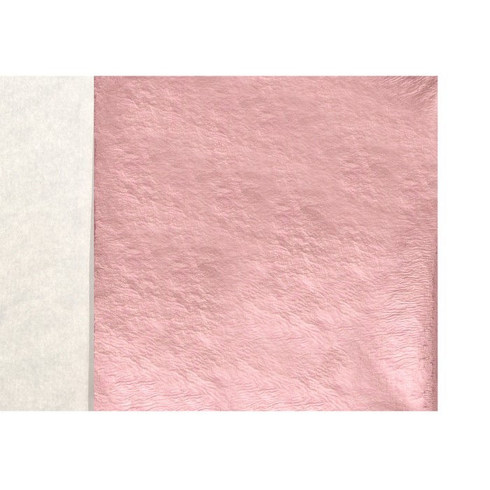 Поталь в книжке 8 х 8,5 см, 100 листов, фольгированная розовая - Фото 1