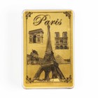 Карты игральные пластиковые Paris, 54 шт, 33 мкм, 8.7 х 5.7 см, золото - Фото 2