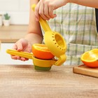 Соковыжималка ручная Доляна Juicer, жёлтая, зелёная - Фото 7