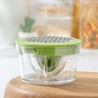 Соковыжималка - сепаратор для яиц Доляна Freshbo, с мерным контейнером и насадкой - тёркой, зелёная - Фото 2