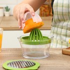 Соковыжималка - сепаратор для яиц Доляна Freshbo, с мерным контейнером и насадкой - тёркой, зелёная - Фото 9