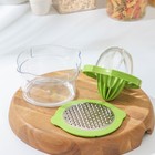 Соковыжималка - сепаратор для яиц Доляна Freshbo, с мерным контейнером и насадкой - тёркой, зелёная - Фото 6