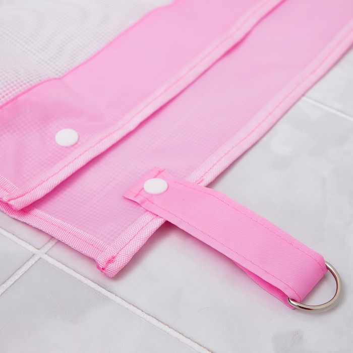 Сетка для хранения игрушек в ванной, цвет розовый - фото 1885314951