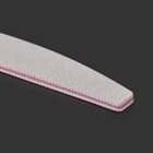 Пилка для ногтей «PREMIUM», лодочка, 200/240 грит, 18 см, серая - Фото 3