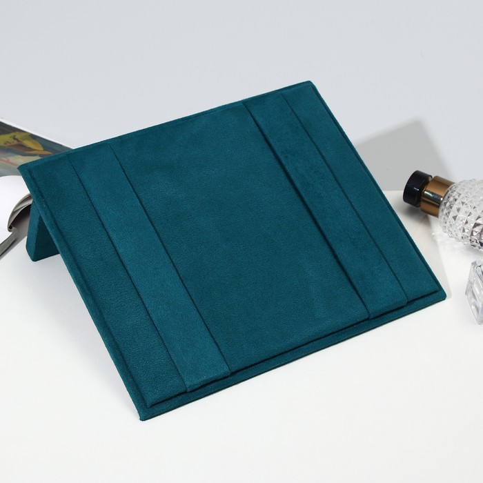 Подставка для украшений 24×20×18 см, 2 ремня, цвет изумрудный - фото 1912596060