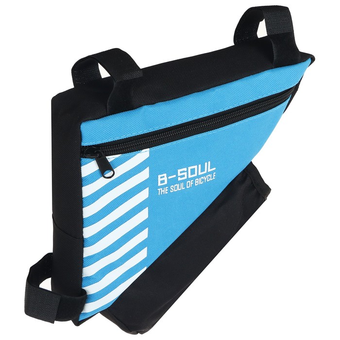 Велосумка подрамная с отсеком для бутылки, синяя - Фото 1
