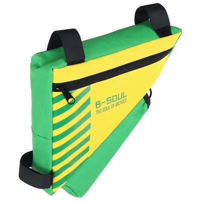 Велосумка подрамная с отсеком для бутылки, жёлтая