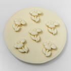 Молд силикон "Цветочки" 2,4х1,6х1 см  (артикул 7672030)  большой выбор товаров оптом и в розницу по низким ценам с доставкой