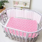 Клеёнка-наматрасник с резинками-держателями, рисунок «Пурпурные звезды», ПВХ покрытие - фото 37198797