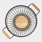 Фруктовница Доляна «Эстетика», 36×28×14.5 см, чёрная - Фото 4