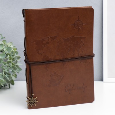 Фотоальбом на кольцах 20 листов «Морское путешествие», кожзам, 27.5×19.5 см