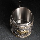 Кружка из нержавеющей стали «Бык», 400 мл, цвет серебряный - фото 22618411