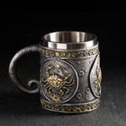 Кружка из нержавеющей стали «Рак», 400 мл, цвет серебристый - Фото 3