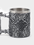 Кружка средневековая «Череп с мечом. Хэллоуин», 400 мл, нержавеющая сталь, серебристая - Фото 5