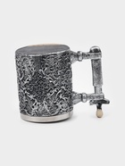 Кружка средневековая «Череп с мечом. Хэллоуин», 400 мл, нержавеющая сталь, серебристая - Фото 6