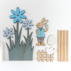 Фигурка дерево «Зайчик с яичками в саду», 22.5×4×12 см - фото 41815703