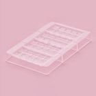 Форма для шоколада «Плитки с сердцами», 20×12×2.5 см, 4 ячейки 8.5×4.2×0.7 см, пластик, прозрачная - Фото 2