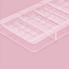 Форма для шоколада «Плитки с сердцами», 20×12×2.5 см, 4 ячейки 8.5×4.2×0.7 см, пластик, прозрачная - Фото 3