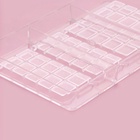 Форма для шоколада «Плитки с сердцами», 20×12×2.5 см, 4 ячейки 8.5×4.2×0.7 см, пластик, прозрачная - Фото 5