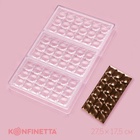 Форма для шоколада KONFINETTA «Поп-ит», 27.5×17.5×2.5 см, 3 ячейки 15.3×7.5×0.8 см, пластик, прозрачная 7129774