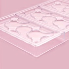 Форма для шоколада KONFINETTA «Симпл-димпл», 27.5×17.5×2.5 см, 3 ячейки 15.3×7.5×0.8 см, пластик, прозрачная 7129779