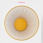 Фруктовница Доляна «Империя», 24.5×24.5×14 см, золотая - Фото 2