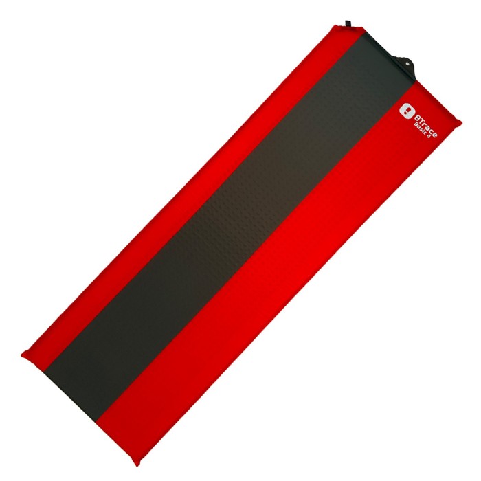 Ковер самонадувающийся BTrace Basic 4, 183х51х3.8 см, цвет красный/серый - Фото 1