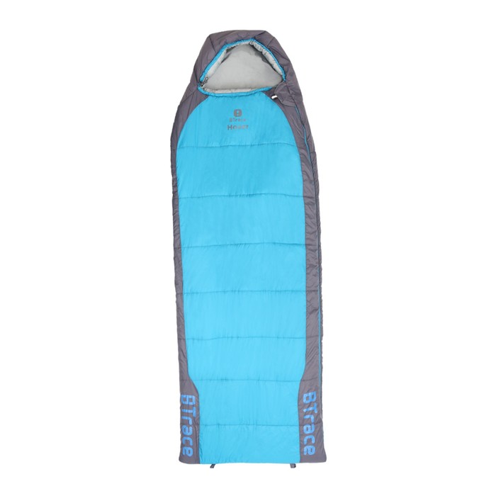 Спальный мешок BTrace Hover, правый, цвет серый, синий - Фото 1