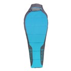 Спальный мешок BTrace Zero, кокон, 2 слоя, размер L, правый, 90х220 см, цвет серый/синий - Фото 1