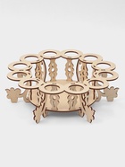 Подставка для яиц пасхальная Доляна, 12 ячеек, 26×26×15 см, дерево - Фото 5