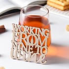 Подставка деревянная под горячее WINE, 9×9 см - Фото 1