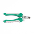 Когтерез боковой малый с нескользящими ручками, отверстие 9 мм, зелёный с серым - Фото 6